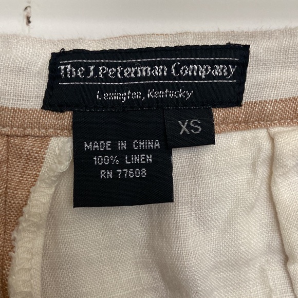 The J. Peterman Company Wide Leg Linen Pants - Picture 5 of 10